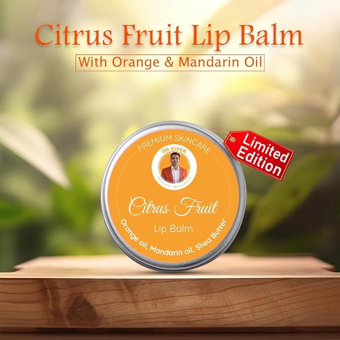 WE HERBAL LIMITED EDITION CITRUS FRUIT LIP BALM - DEEPLY MOISTURISING & NOURISHING, ALL-NATURAL INGREDIENTS, LONG-LASTING HYDRATION FOR SMOOTH, SOFT LIPS, IDEAL FOR DAILY USE, 8GM - Image 4